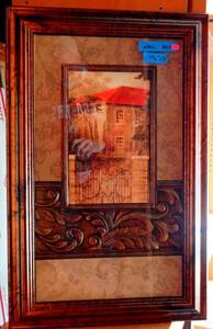 lot 30 image: Incredible Tuscan Home with Ornate Mat and Frame displays texture and warmth - measures 19 12 x 31 - COMPLIMENTS LOT 22
