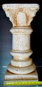 lot 96 image: CUPID PLASTER PILLAR - PERFECT FOR PLANTER OR DISPLAY - MEASURES APPROX 11 X 24