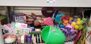 lot 30 image: Spring and Easter Decor and Ribbons, Gift Bags, Photo Box