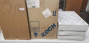 lot 51 image: Liebert Air Filters 25x16x4  (9 Total), Air Handler Air Filters 14x25x2  (12 Total)
