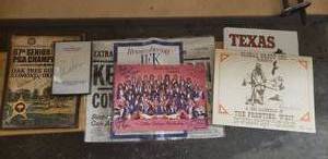 lot 66 image: Autographs and Memorabilia (Arnold Palmer autograph and Dallas Cheerleaders Various autographs from 1987-88) Included in Picture is Kelly McGonagill Finglass who is the Current Director of the Dallas Cowboy Cheerleaders