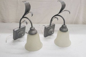 lot 54 image: Pair of Wall Mount Sconces (e11679-pt 6830 outdoor light)