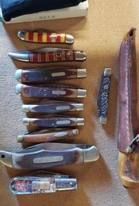 lot 62 image: Pocket Knives(including Old Timers), See pictures