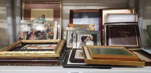 lot 29 image: Picture Frames as shown, plus a Box full of Frames, some vintage