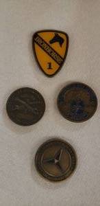 lot 64 image: Collection of Military Award Coins, Given by Commanding Officers