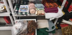 lot 77 image: Various Fabric Remnants, Pine Cones