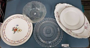 lot 171 image: Pair of Bohemian Plates, Austrian Platter, Hungary Platter