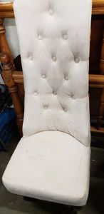 lot 135 image: Button Tufted High Back Upholstered Chair