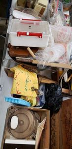 lot 193 image: Kitchen Assortment includes 2 Food Processors, an Apron and lots of accessories