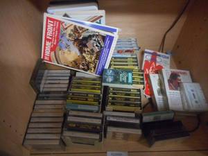 lot 164 image: Collection of Cassette Tapes Including Language Instructional Hebrew, Spanish