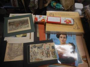 lot 163 image: Sketches, Drawings and Various Memorabilia Includes Middle Eastern Cartoon Print, Chicago as it Was, Roslyn Goldsmith Sketch, Newsweek from 1967