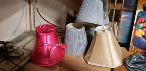 lot 244 image: Variety of Lamp Shades