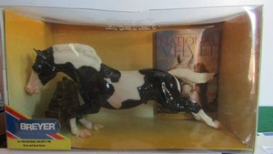 lot 4 image: Breyer  - National Velvets Pie NEW #1198 Horse and book series LTD edition 14x6 comes with BOOK