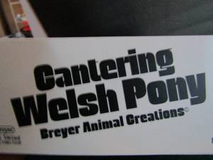 lot 24 image: Breyer Animal Creations Cantering Welsh Pony Palomino NIB 10x7