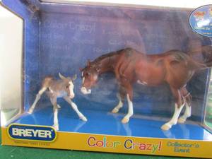 lot 42 image: Breyer #13221 Color Crazy contains 2 horses, mare and foal NIB