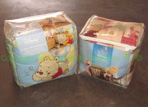 lot 3 image: Disney Winnie the Pooh 3 piece crib sets, two each. Never opened