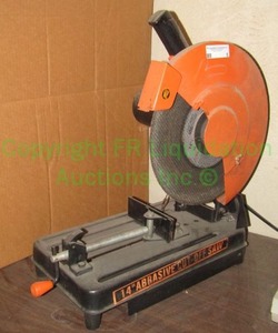 lot 5 image: Chicago Electric 14 abrasive cut-off saw model 44829