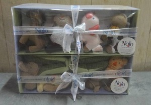 lot 81 image: Nojo Musical Mobiles Farm Babies and Jungle Babies.  Quantity of 2.