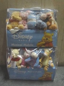 lot 107 image: Disney Winnie the Pooh musical mobiles.  Quantity of 2.  Never opened.