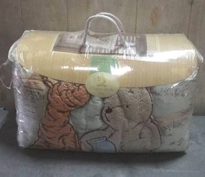 lot 110 image: Disney Winnoe the Pooh Classic Pooh 3-piece crib bedding set.  Never opened.
