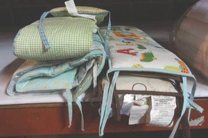 lot 721 image: Lot of crib bumper pads