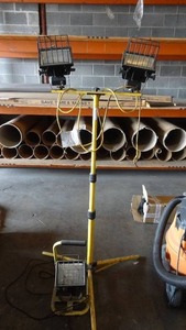 lot 137 image: 2 portable halogen utility lights