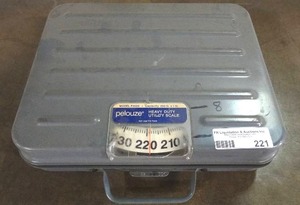 lot 221 image: PelouzeUline scale, Model P250S