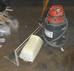 lot 236 image: Shop-Vac Model OPM WetDry vacuum w hose & attachments