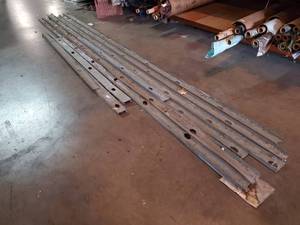 lot 155 image: Galvanized metal wall studs as shown
