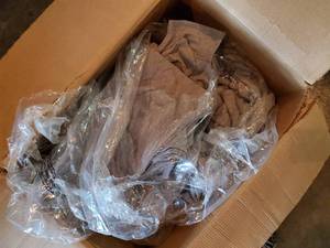 lot 162 image: Box of Athletic Heather Grey 8515 t-shirts.  Size small.