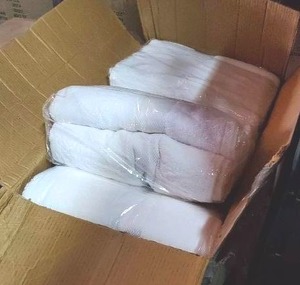 lot 176 image: New white plush bath towels. 36 towels total