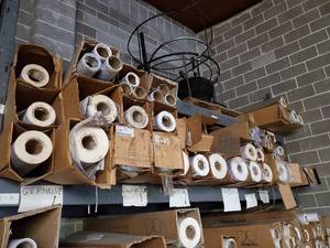 lot 255 image: Large selection of multi-purpose paper for sublimation, packaging, wrapping, crafts & more. Patterns vary.