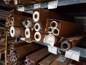 lot 256 image: Large selection of multi-purpose paper for sublimation, packaging, wrapping, crafts & more. Patterns vary.