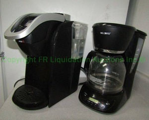 lot 656 image: Krups single serve and Mr Coffee coffee makers