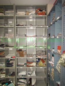 lot 441 image: Metal utility shelf, contents not included, 99 x 36 x 12