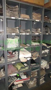 lot 435 image: Metal utility shelf, contents not included, 85 x 36 x 12