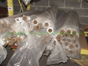 lot 360 image: Large selection of fabric rolls. Generous quantity. Patterns vary