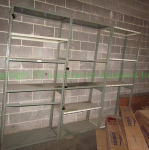 lot 370 image: Metal utility shelves 3 count, 87 x 36 x 18