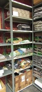 lot 498 image: Metal utility shelf, contents not included 85 x 36 x 12