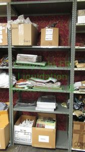 lot 500 image: Metal utility shelf, contents not included 85 x 36 x 12