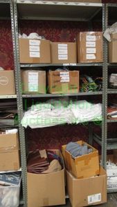 lot 502 image: Metal utility shelf, contents not included 85 x 36 x 12