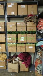 lot 525 image: Metal utility shelf, contents not included 85 x 36 x 12