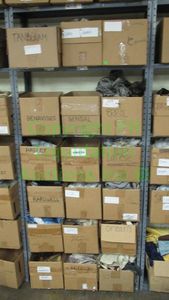 lot 529 image: Metal utility shelf, contents not included 85 x 36 x 12