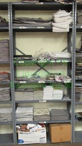 lot 537 image: Metal utility shelf, contents not included