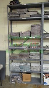 lot 539 image: Metal utility shelf, contents not included