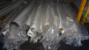 lot 278 image: Large selection of fabric rolls.  Generous quantity.  Patterns vary.