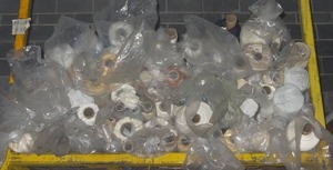 lot 299 image: Large selection of fabric rolls.  Generous quantity.  Patterns vary.