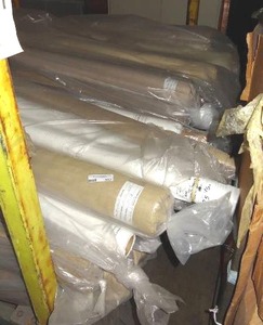 lot 317 image: Large selection of fabric rolls.  Generous quantity.  Patterns vary.