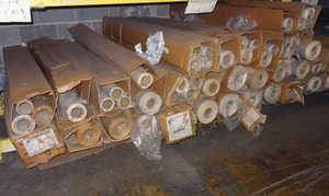 lot 338 image: Large selection of multi-purpose paper for sublimation, packaging, wrapping, crafts & more. Patterns vary.