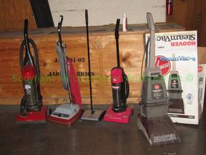 lot 378 image: Vacuum cleaners including Hoover, Bissel sweeper